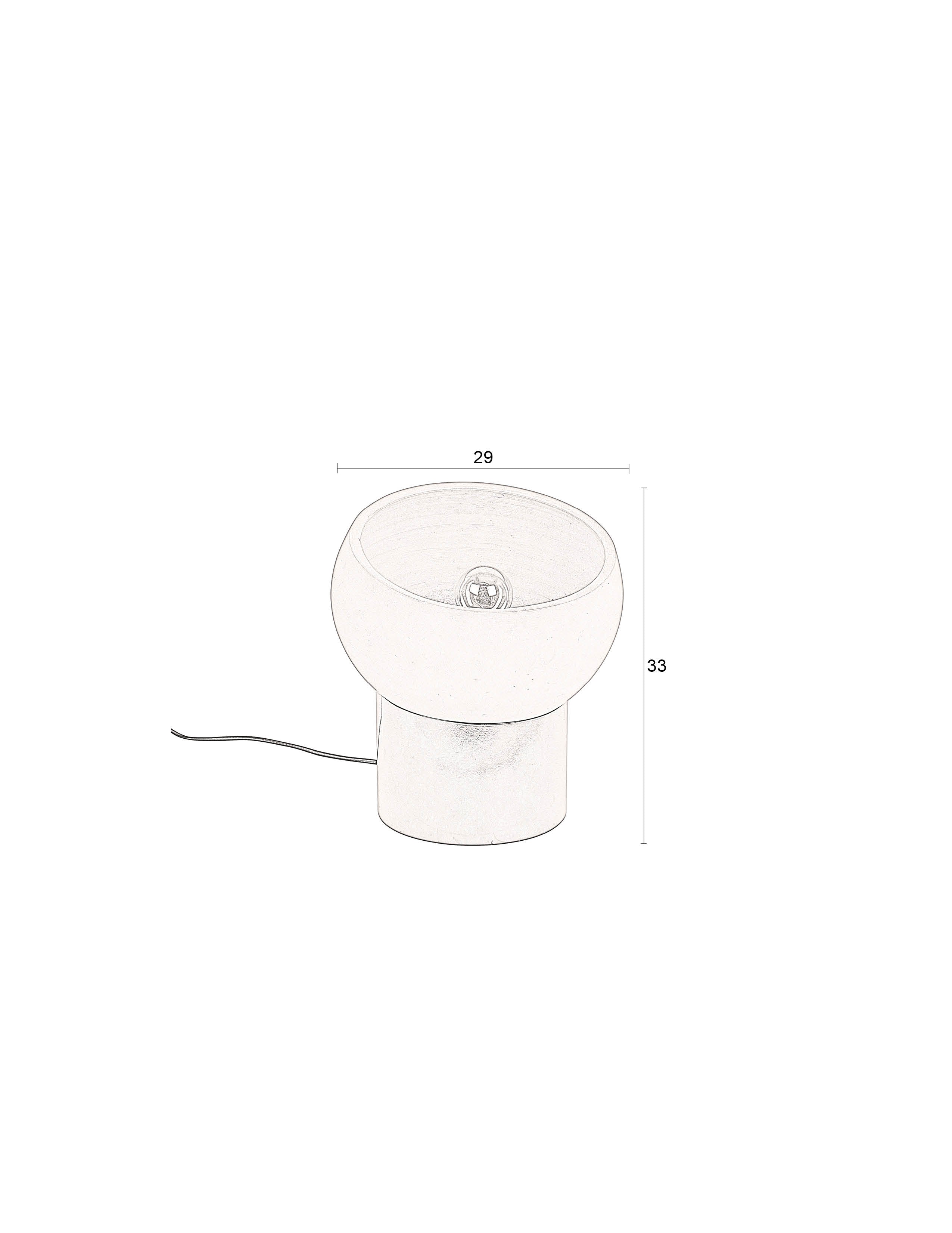 Dutchbone Zahra Terracotta Table Lamp S